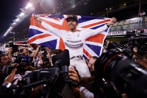 Lewis Hamilton wereldkampioen Formule 1 2015 in Mercedes
